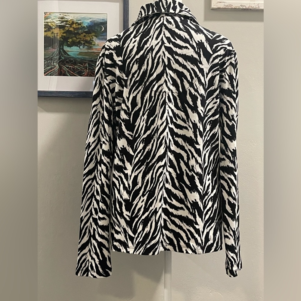 Jones New York Signature Animal Print Long Sleeve Size XL - Picture 2 of 4